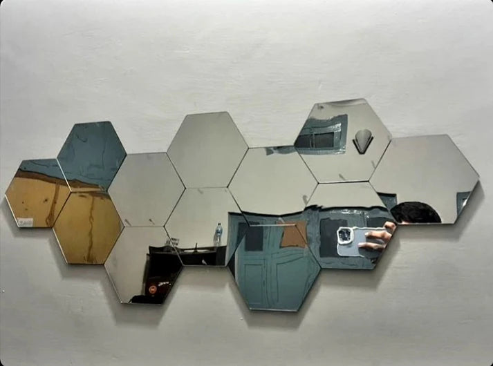 Acrylic hexagon mirror
