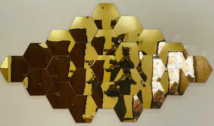 Acrylic hexagon mirror