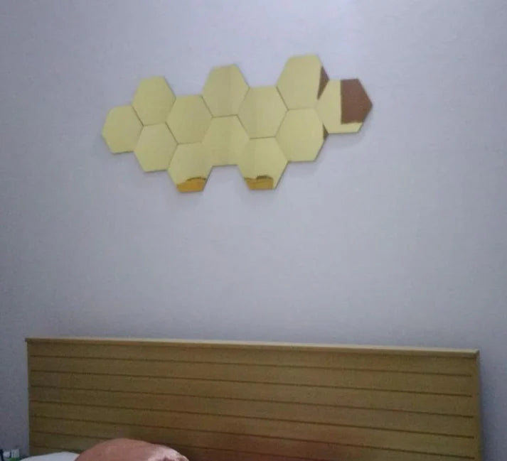 Acrylic hexagon mirror