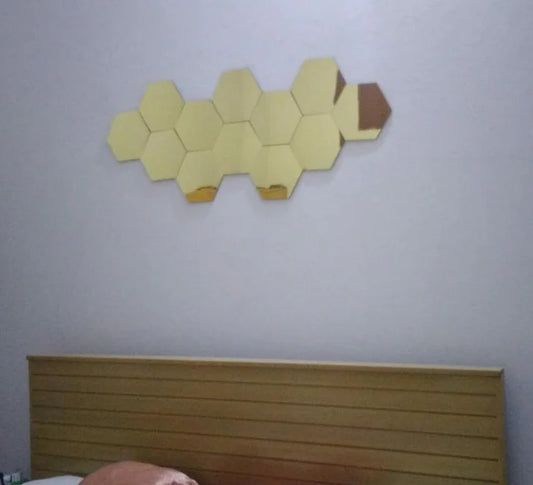 Acrylic hexagon mirror