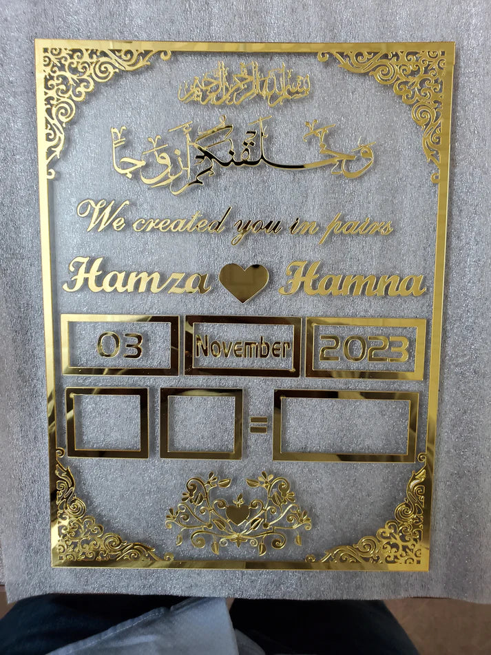 Customized Nikah Design